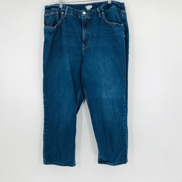 Good American Good Icon High Rise Jeans Style GNIC255T Size 18 - Picture 1 of 6